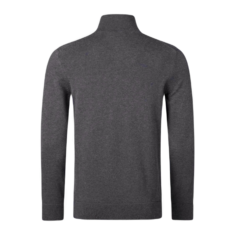 Hugo San-Quintus Quarter Zip Sweatshirt - 021 Drk Grey - Escape Menswear