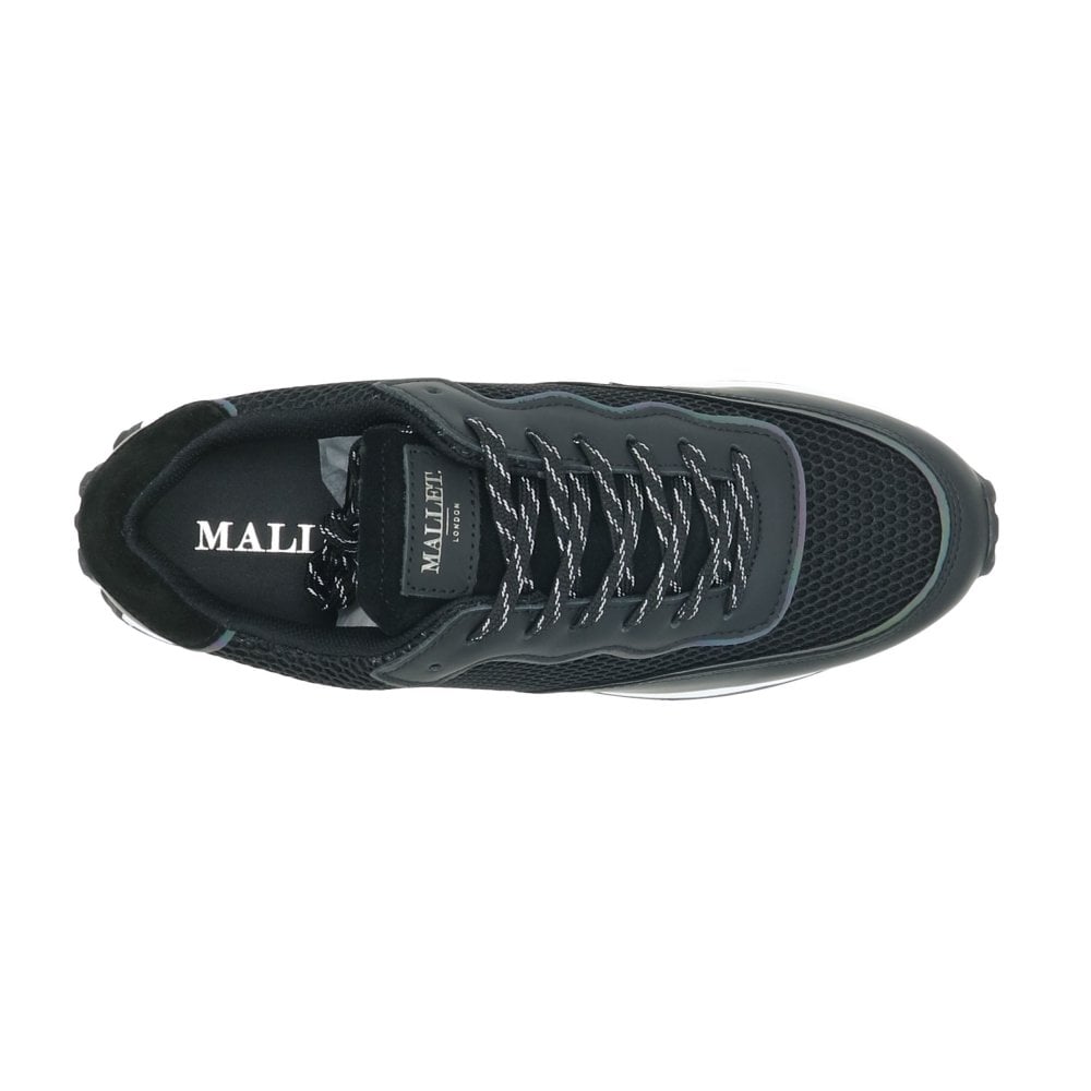 Mallet Caledonian Trainers - Black Slick - Escape Menswear