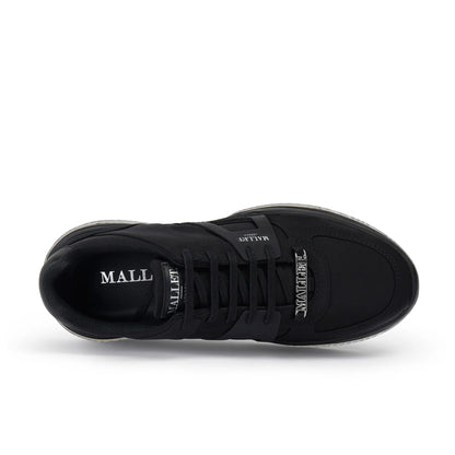 Mallet Marquess Lace Up Trainers - Triple Black - Escape Menswear