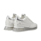Mallet Popham Gas Trainers - White Silver Tab - Escape Menswear