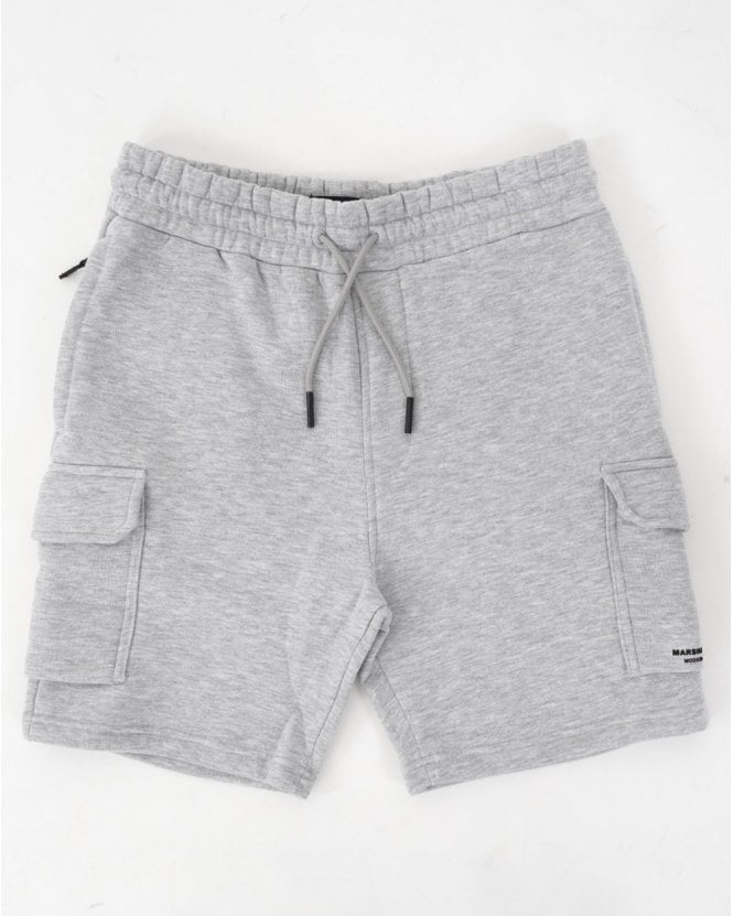 Marshall Artist Siren Cargo Shorts - Grey Marl - Escape Menswear