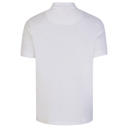 Moose Knuckles Pique Polo T-Shirt - 160 White - Escape Menswear