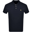 Moose Knuckles Pique Polo T-Shirt - 833 Navy - Escape Menswear