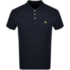 Moose Knuckles Pique Polo T-Shirt - 833 Navy - Escape Menswear