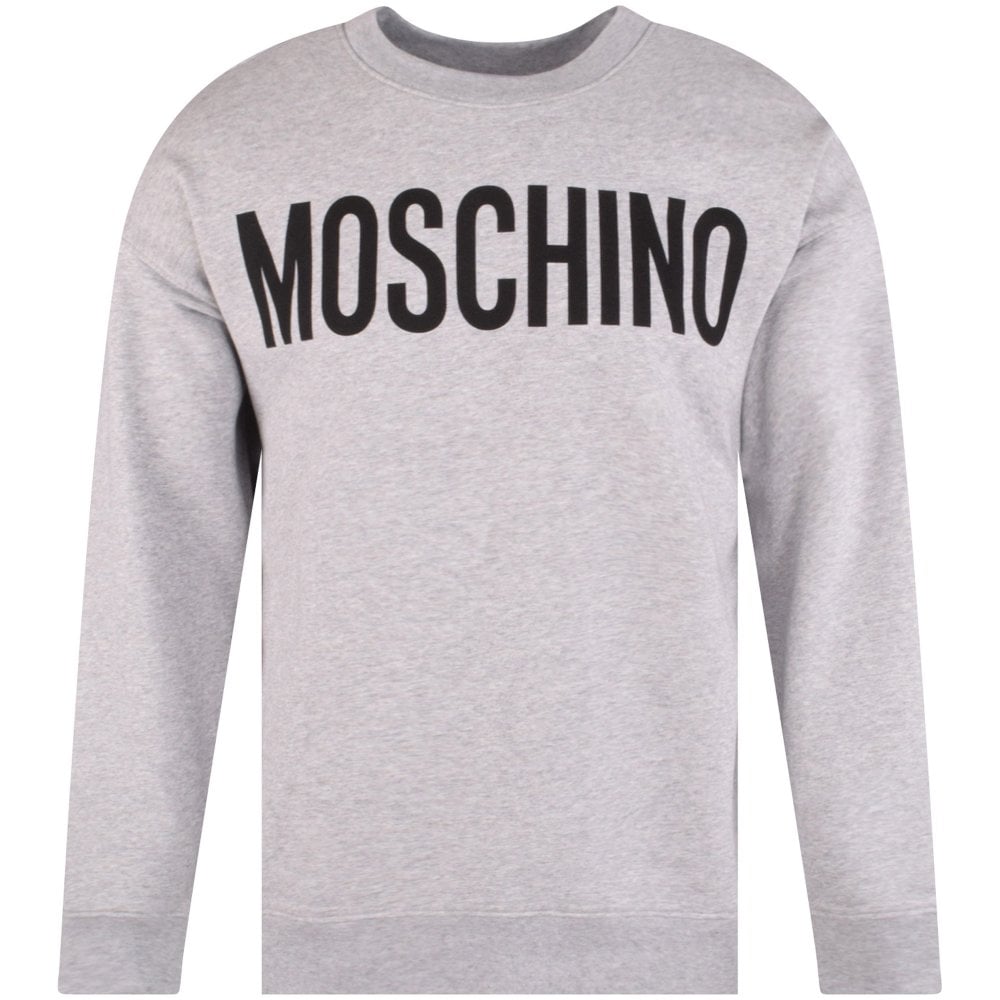 Moschino Classic Logo Sweatshirt - 1485 Grey/Black - Escape Menswear