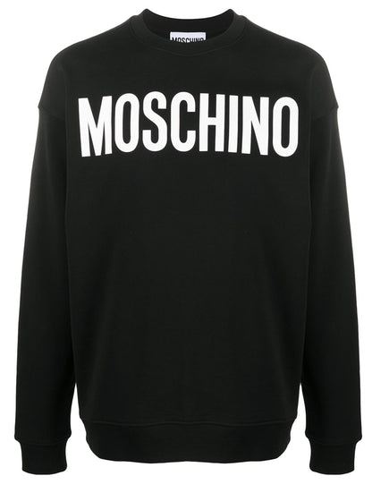 Moschino Classic Logo Sweatshirt - 1555 Black/White - Escape Menswear
