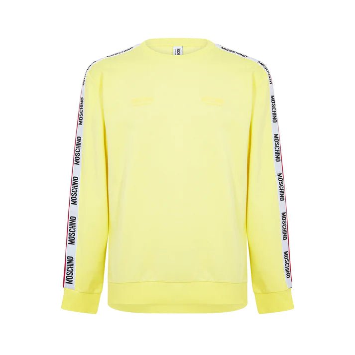 Moschino Tape Logo Sweatshirt - 021 Yellow - Escape Menswear