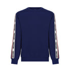 Moschino Tape Logo Sweatshirt - 290 Navy - Escape Menswear