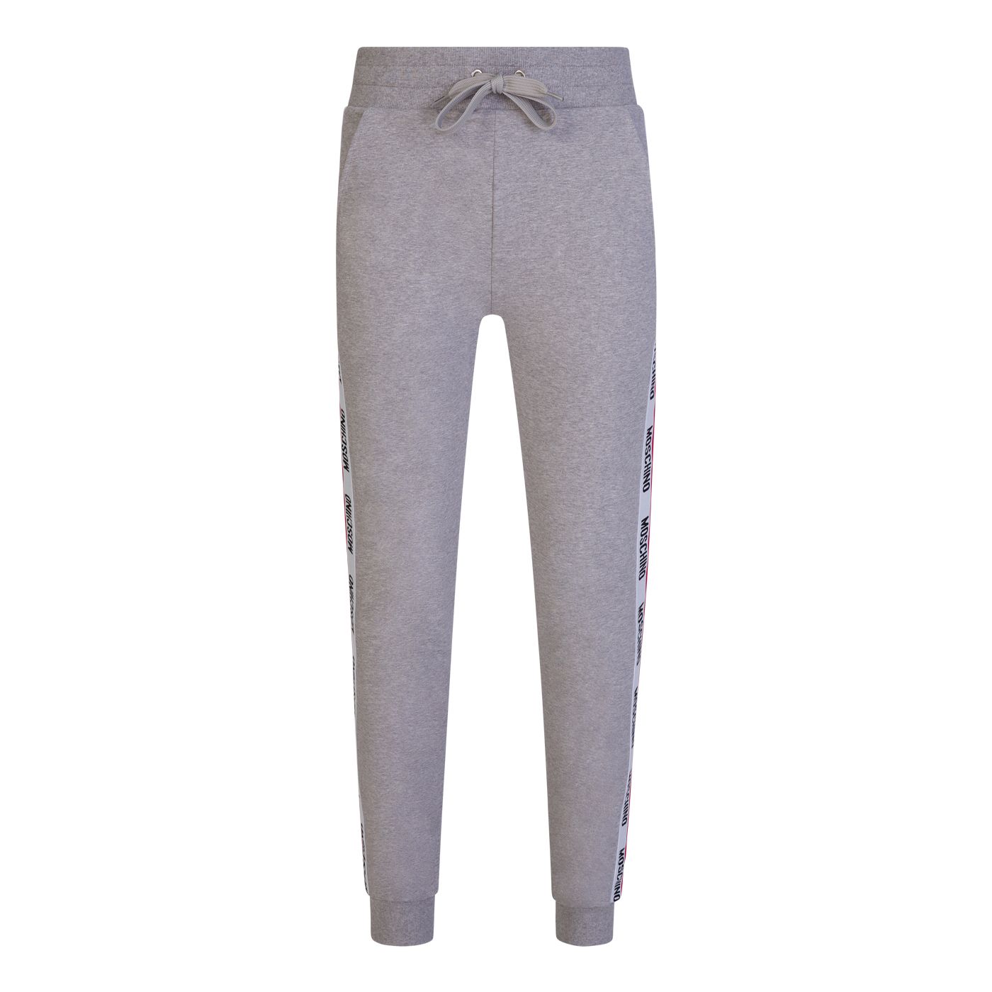 Moschino Tape Logo Track Pants - 489 Grey - Escape Menswear