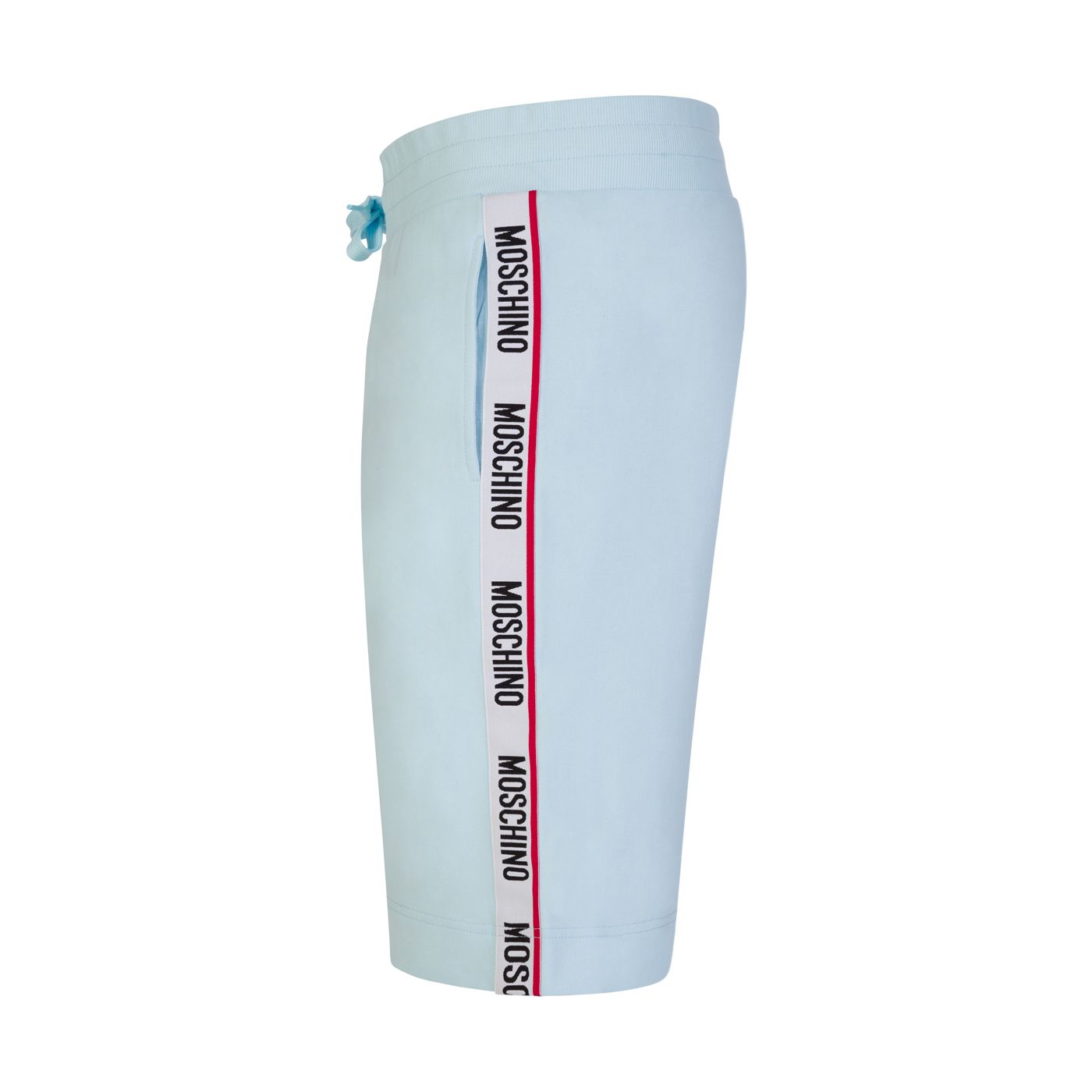 Moschino Tape Logo Track Shorts - 332 Ice Blue - Escape Menswear