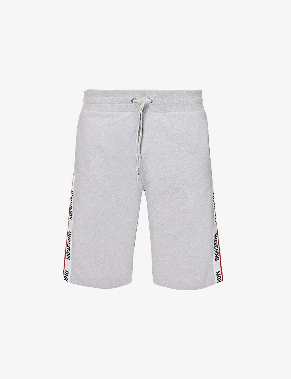 Moschino Tape Logo Track Shorts - 489 Grey - Escape Menswear