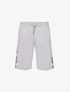 Moschino Tape Logo Track Shorts - 489 Grey - Escape Menswear