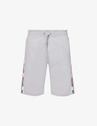 Moschino Tape Logo Track Shorts - 489 Grey - Escape Menswear