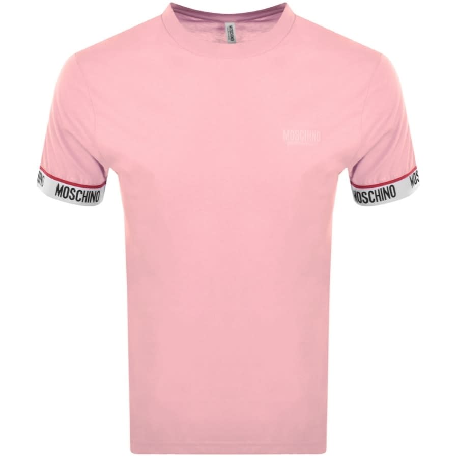 Moschino Tape Pop Up Logo T-Shirt - 227 Pink - Escape Menswear