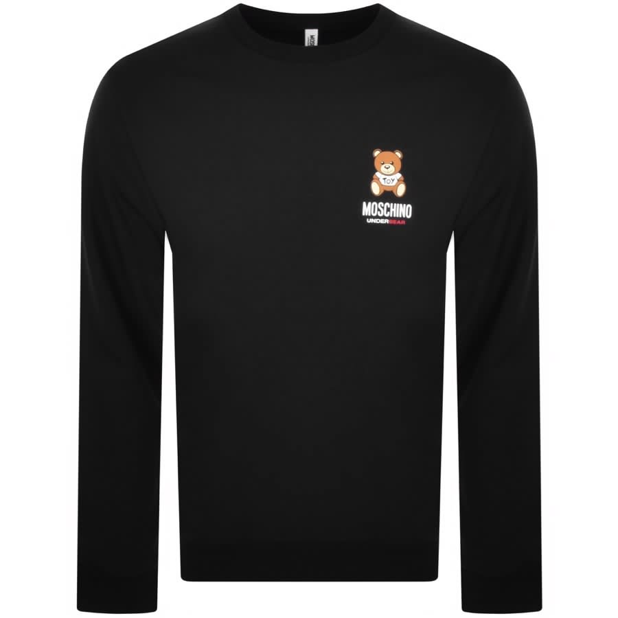 Moschino Underbear Logo Sweatshirt - 555 Black - Escape Menswear