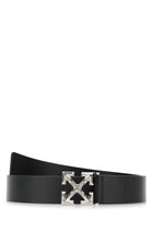 Off-White Arrows Leather Belt - Black - Escape Menswear