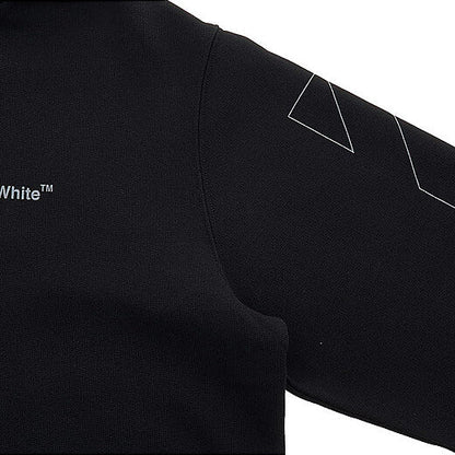 Off-White DIAGONAL OUTLINE HOODIE - Black - Escape Menswear