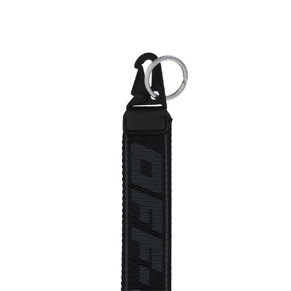 Off-White Logo Embellished Strap Industrial Keychain - Black/Black - Escape Menswear