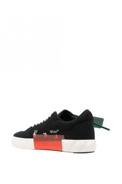 Off-White Vulcanised Canvas Trainers - Black & White - Escape Menswear