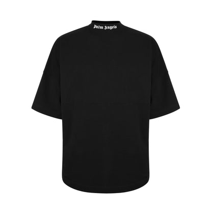 Palm Angels Classic Logo T-Shirts - Black White - Escape Menswear