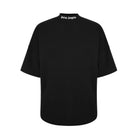 Palm Angels Classic Logo T-Shirts - Black White - Escape Menswear