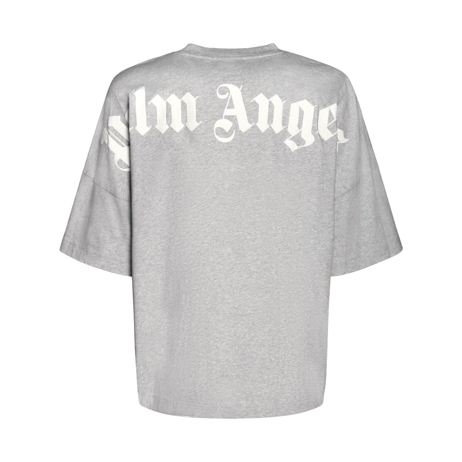 Palm Angels Classic Logo T-Shirts - Mel Grey Wht - Escape Menswear