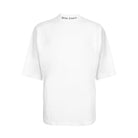 Palm Angels Classic Logo T-Shirts - White Blk - Escape Menswear
