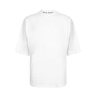 Palm Angels Classic Logo T-Shirts - White Blk - Escape Menswear