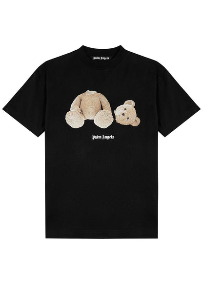 Palm Angels Kill-Bear Logo T-Shirt - Black Brown - Escape Menswear