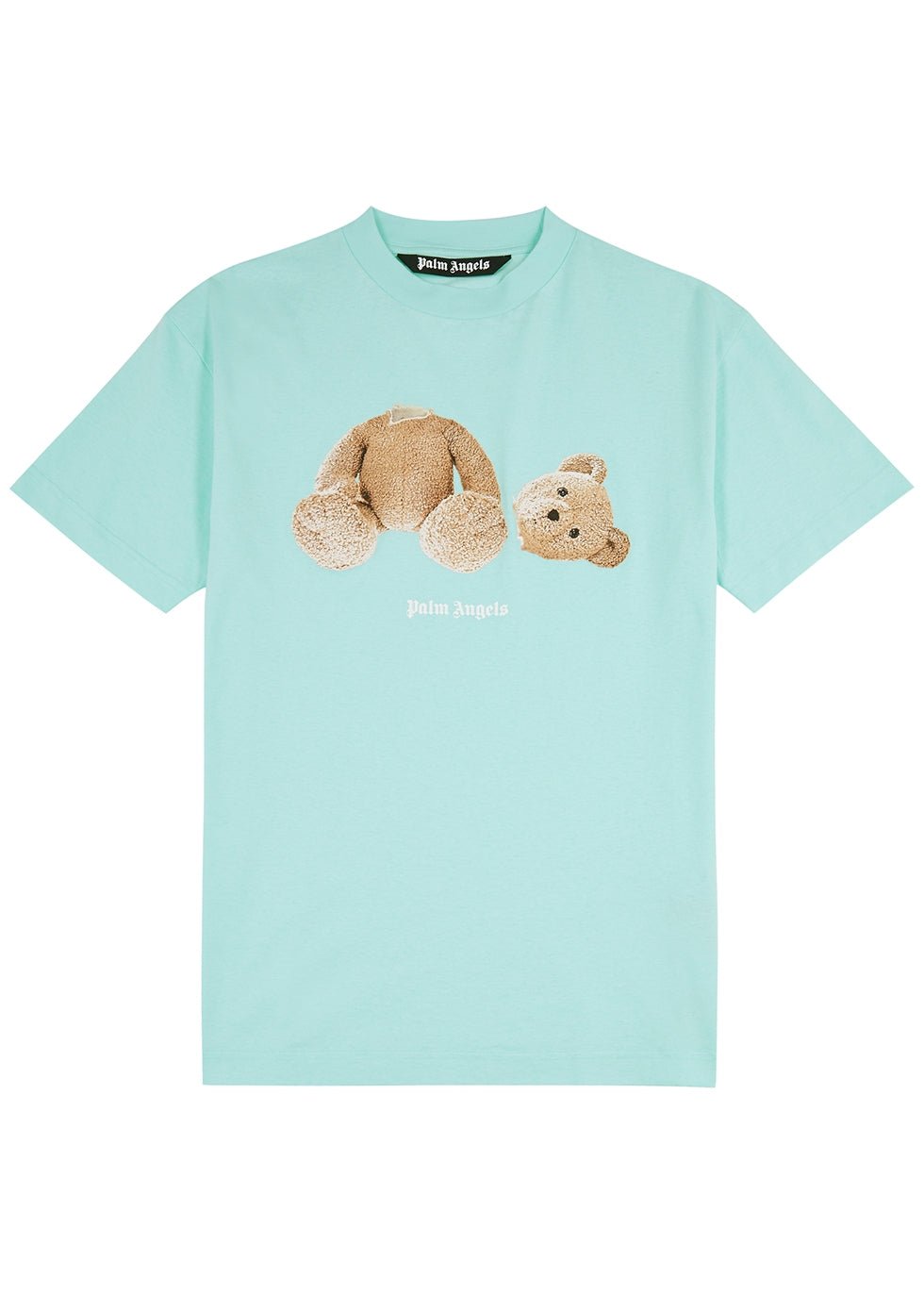 Palm Angels Kill-Bear Logo T-Shirt - Blue Brown - Escape Menswear