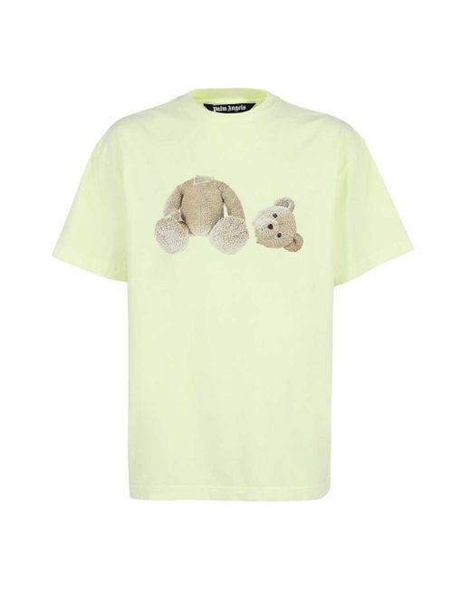 Palm Angels Kill-Bear Logo T-Shirt - Yellow Brown - Escape Menswear