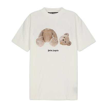Palm Angels Kill The Bear Bear T-Shirt - White Brown - Escape Menswear
