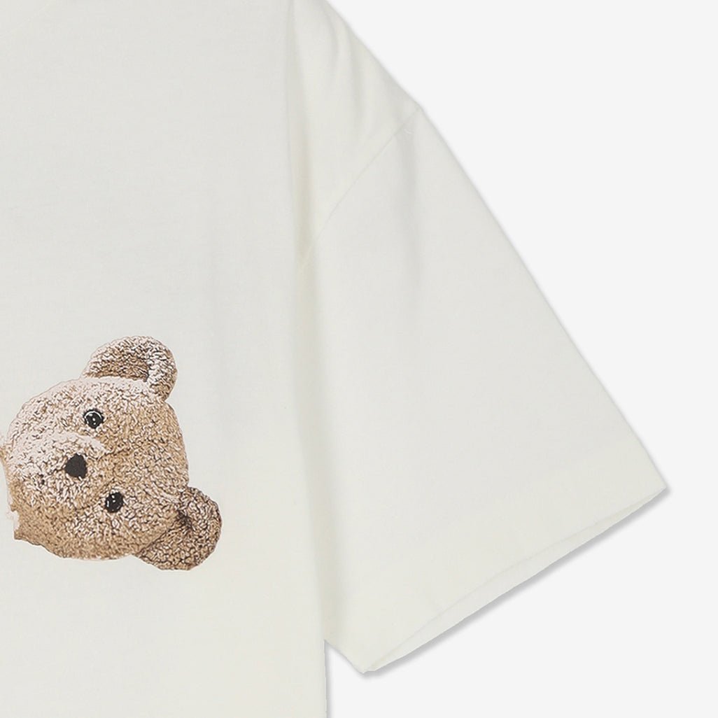 Palm Angels Kill The Bear Bear T-Shirt - White Brown - Escape Menswear