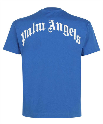 Palm Angels Shark Logo T-Shirt - Blue - Escape Menswear