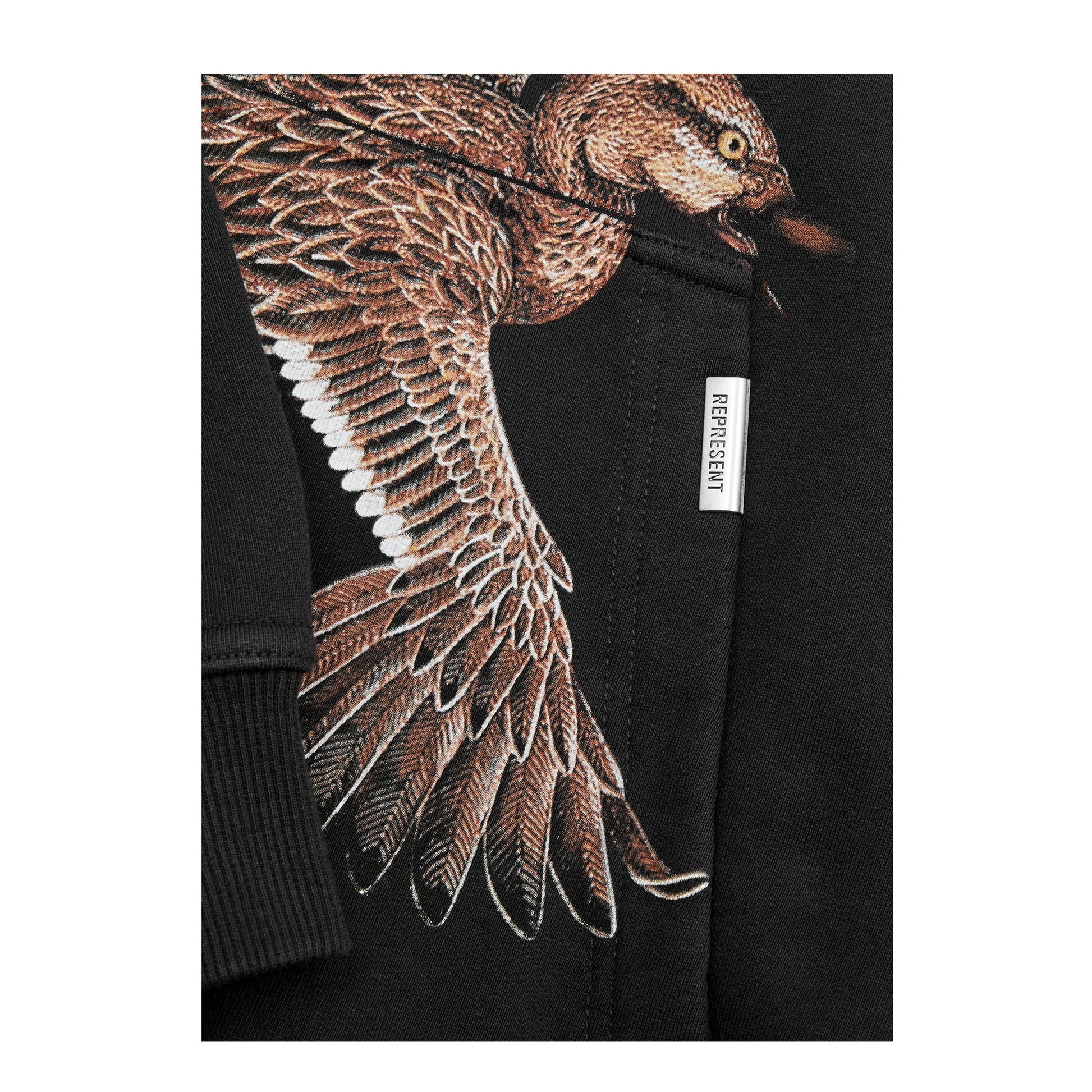 Represent Birds Of Prey Hoodie - 171 Off Black - Escape Menswear