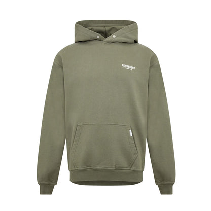 Represent Owners Club Hoodie - 07 Olive - Escape Menswear