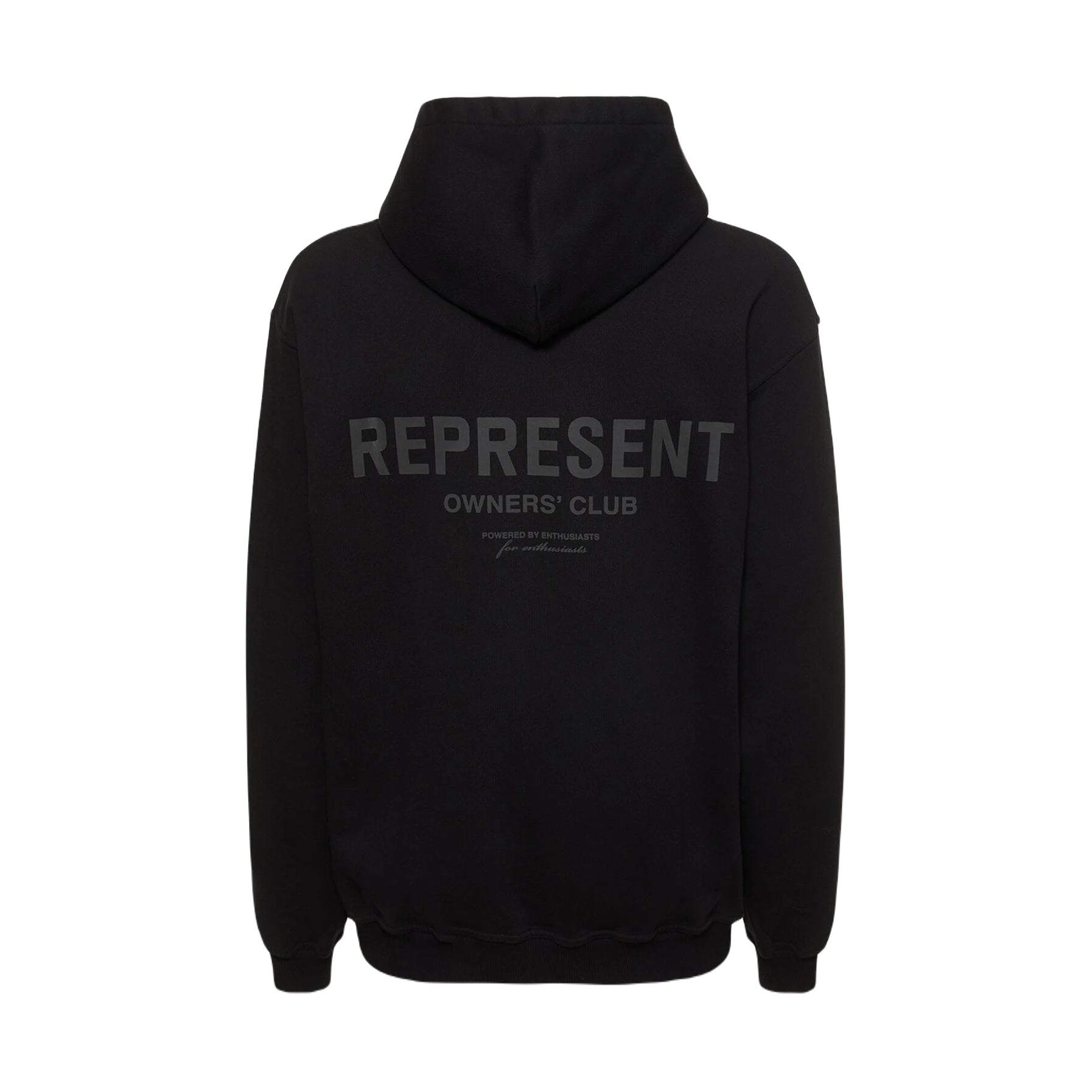 Represent Owners Club Hoodie - 343 Black Reflective - Escape Menswear