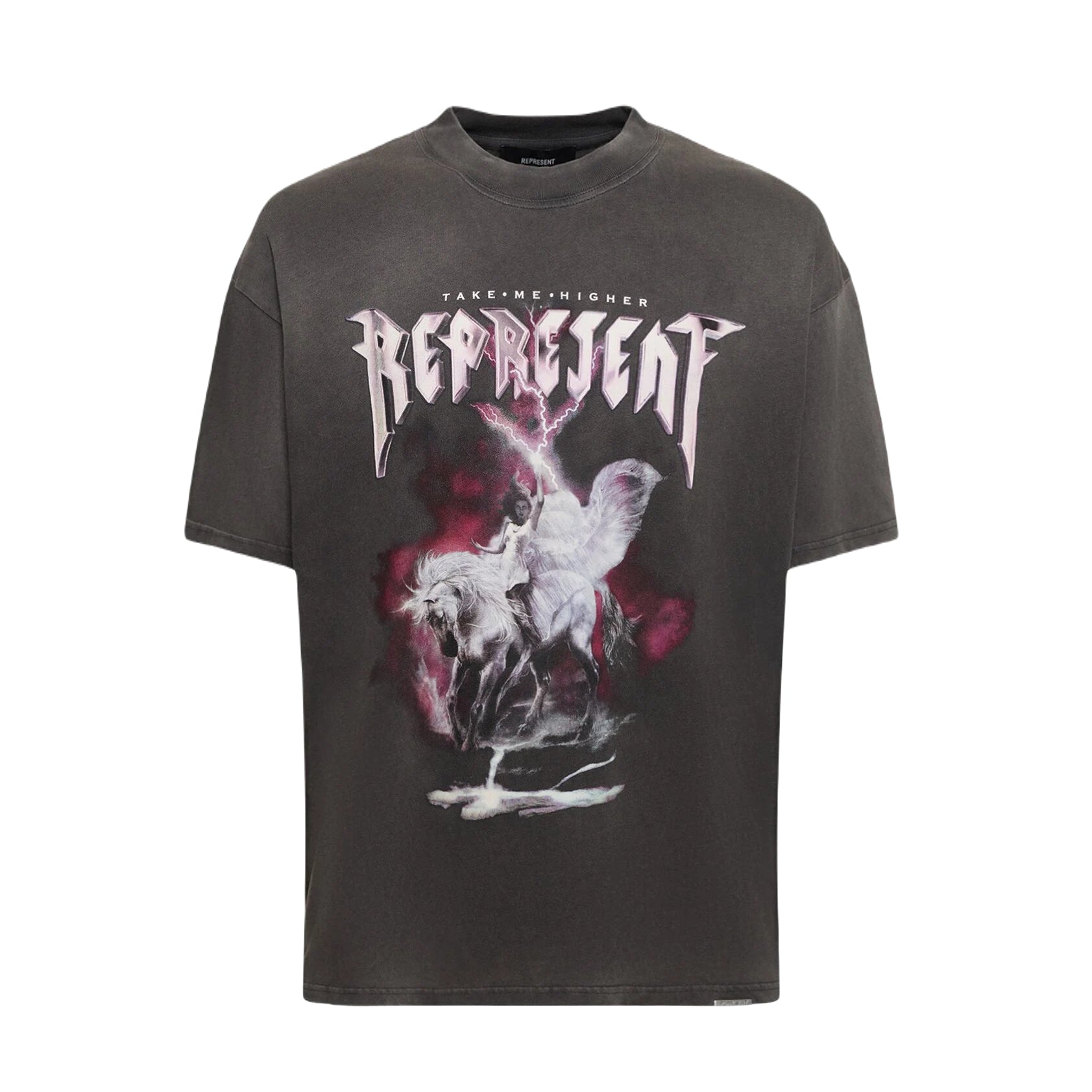 Represent Take Me Higher T-Shirt - 20 Vintage Grey - Escape Menswear