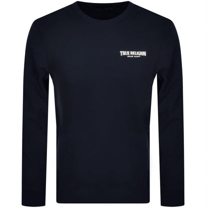 True Religion Arch Logo Sweatshirt - Night sky - Escape Menswear