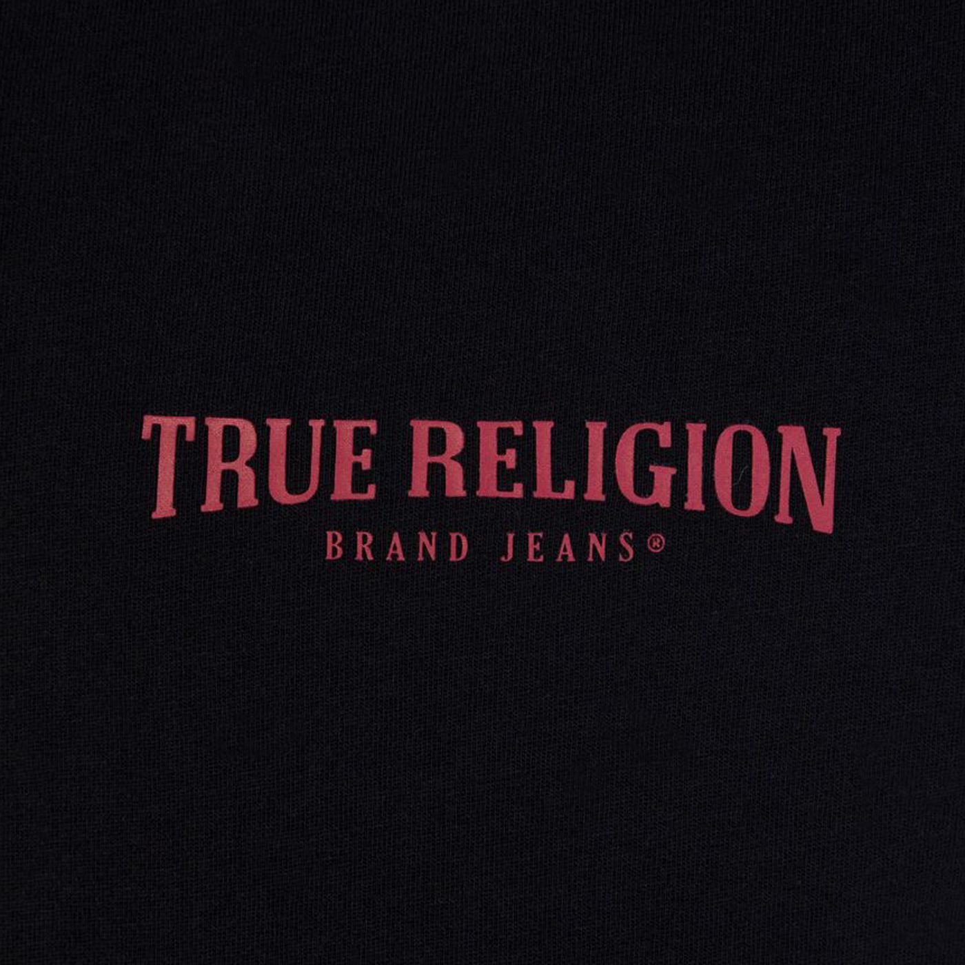 True Religion Small Arch logo T-Shirt - Onyx - Escape Menswear