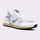 Valentino Camo Mesh Rockrunner Trainers - 52X Grey - Escape Menswear