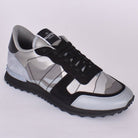 Valentino Camo Rockrunner Trainers - F09 Grey/Alum - Escape Menswear