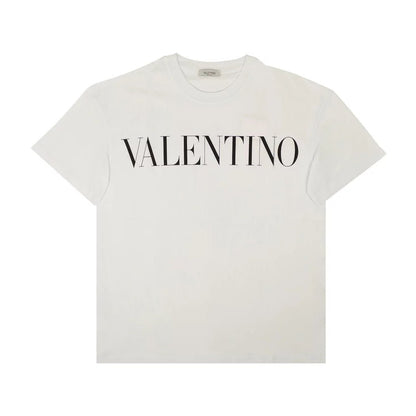 Valentino Logo Print T-Shirt - A01 White - Escape Menswear