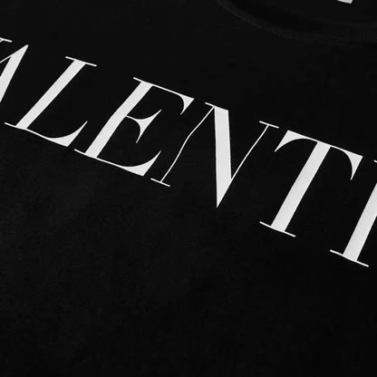 Valentino Logo Print T-Shirt - ONI Blk - Escape Menswear