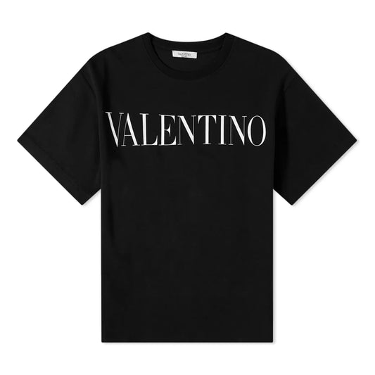 Valentino Logo Print T-Shirt - ONI Blk - Escape Menswear