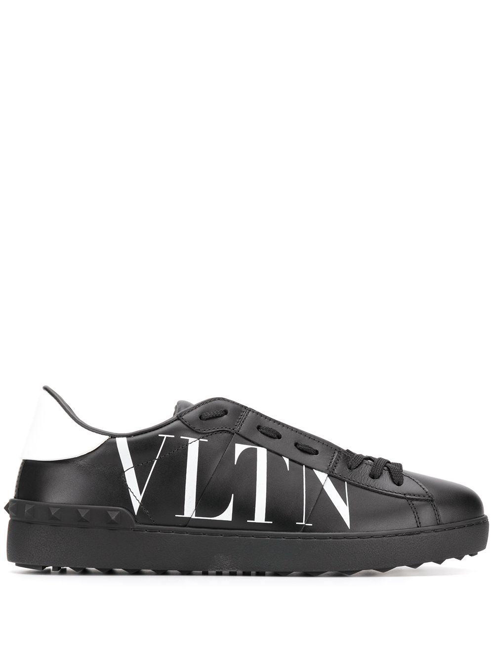 Valentino Logo Sneakers - 0NI Black - Escape Menswear