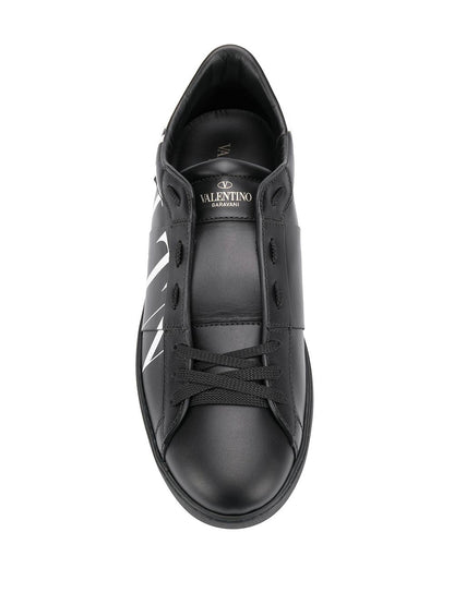 Valentino Logo Sneakers - 0NI Black - Escape Menswear