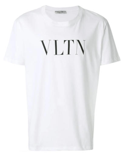 Valentino VLTN Logo T-Shirt - White - Escape Menswear