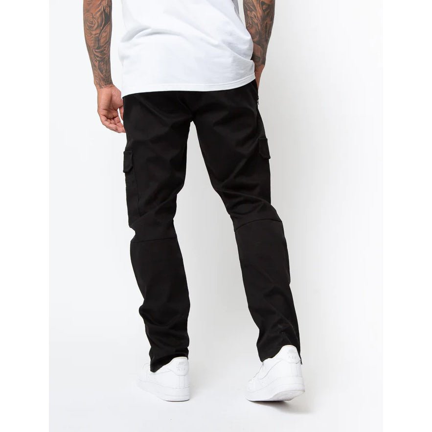 Valere Armando Cargo Trouser - Black - Escape Menswear