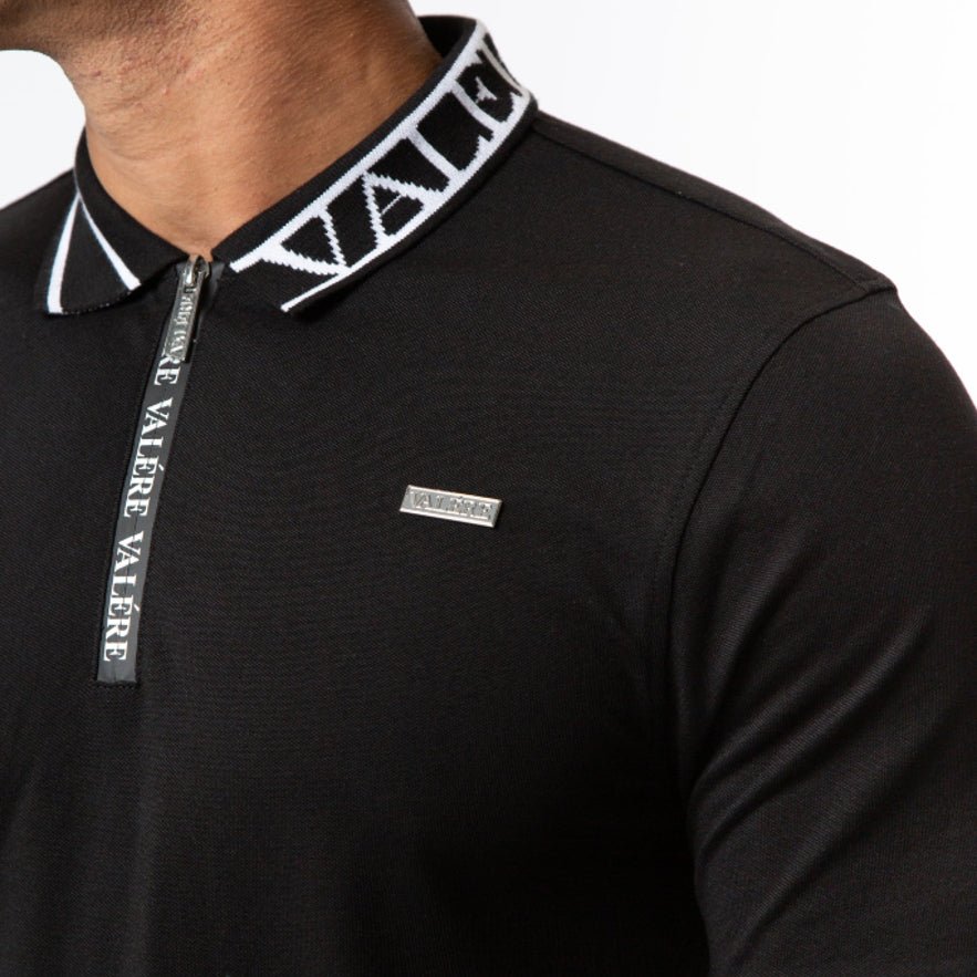 Valere Sera Polo Shirt - Black - Escape Menswear